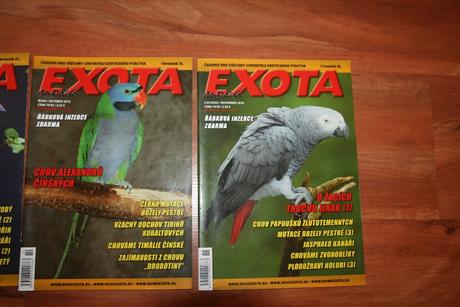 Chovatelská časopis exota , papagaje,