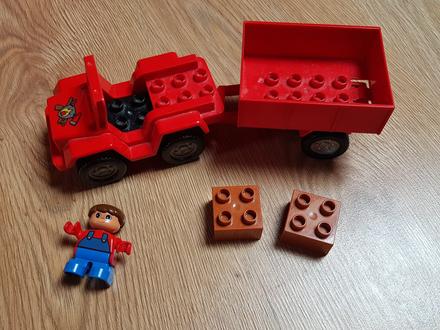 Lego duplo lesné hasické auto+panačik,