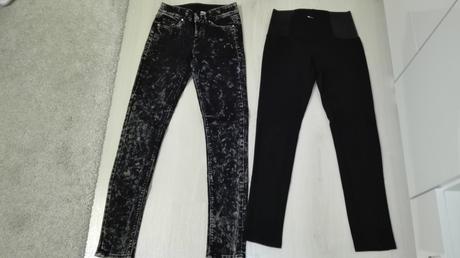 Dve nohavice vel.158 a 160(ako nové, 158