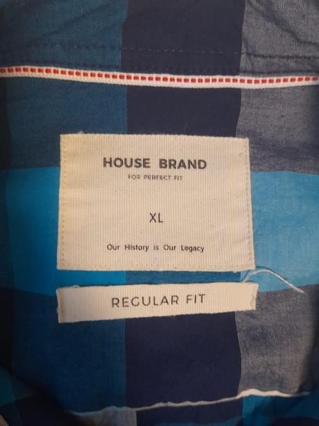 Modrá kockovana košeľa, xl