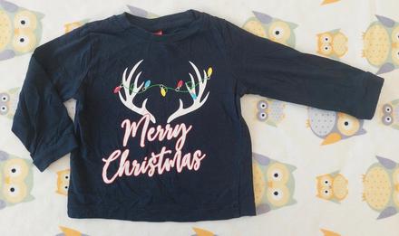 Vianočné tričko merry christmas veľ.80-86, 80