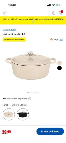 V ktorej Lidl predajni majú tento liatinový hrniec?