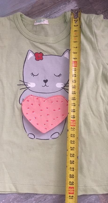 Tričko s mačičkou, benetton,68