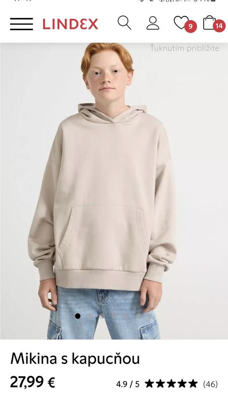 Stylova mikina lindex top stav, lindex,152