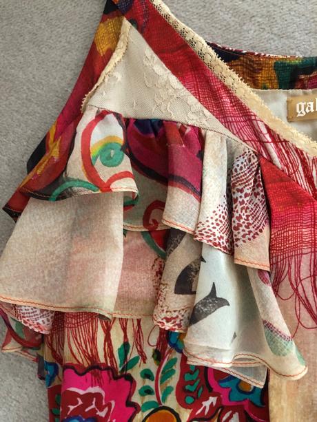 Galliano hodvabne saty, s