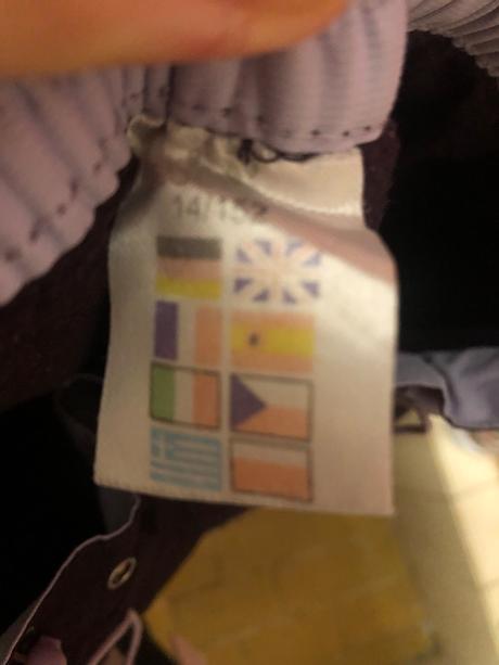 Fialové oteplovaky/ nohavice do snehu, 146