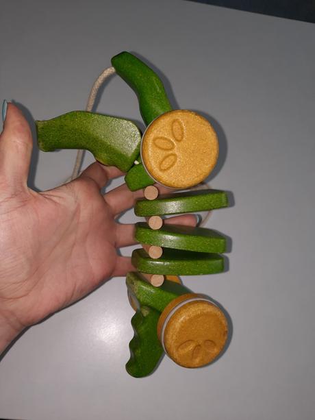 Ťahacia eko hračka krokodýl, 