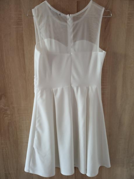 Biele šaty boohoo, 38