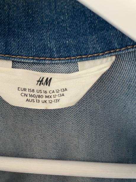 Rifľovú bunda, h&m,164