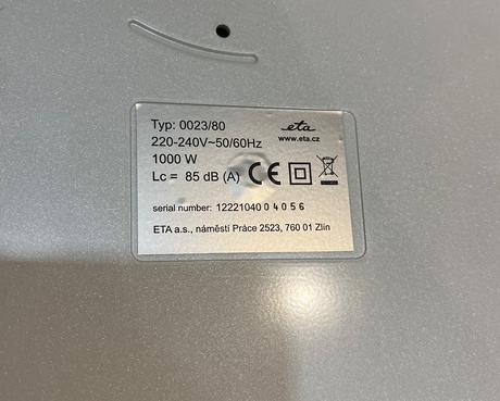 Eta gratussino ii maxo 0023 90080 kuchynský robot, eta