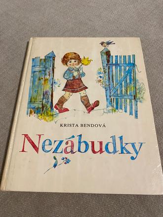 Stará krásna retro kniha nezábudky krista bendová, 