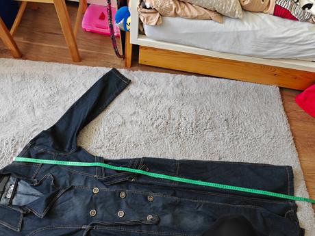 Dámsky tenký riflový kabát, l