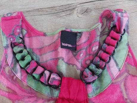 Dámske rúžové letné šaty, s