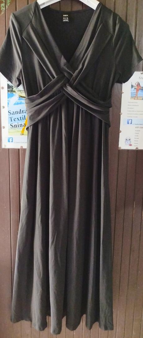 Čierne dlhé šaty, l / m / s / xl