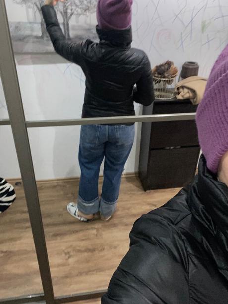 Zimná bunda s vysokym golierom, gate,s