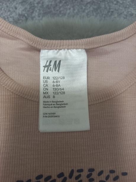 Tenke vrubkovane pyzamo, h&m, 122/128, h&m,122