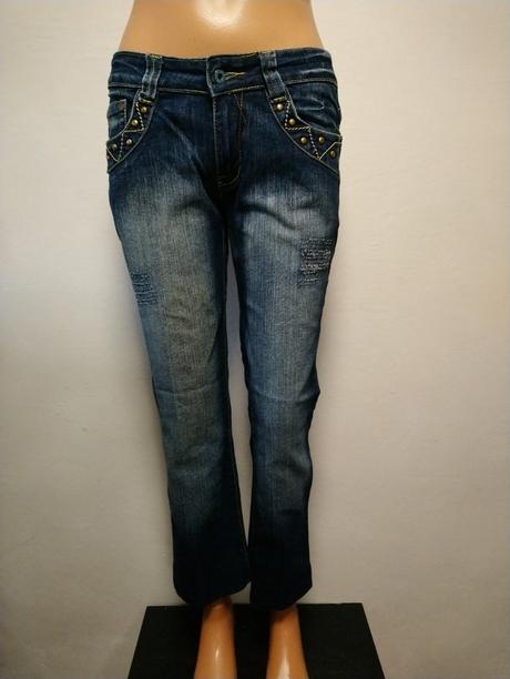 Dámske elastické rifle, go go fashion, l