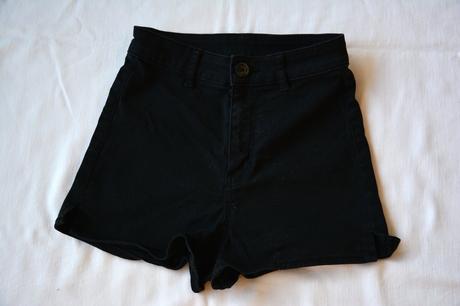 Kraťasy z tenšej rifloviny, h&m,32