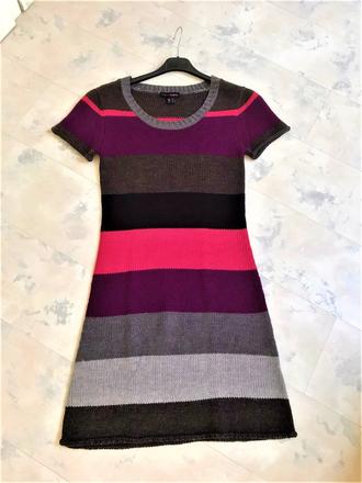 Pletené teplé šaty, m