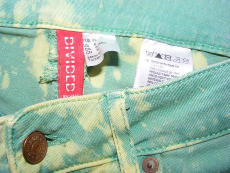 Slim nohavice - rifle zn. h&m divided - xs/s, h&m,xs