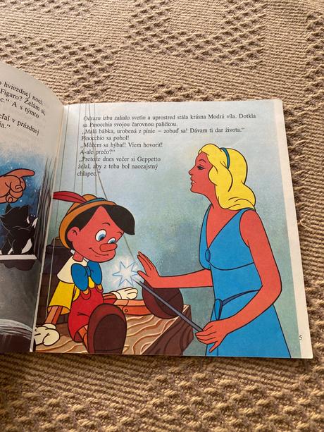 Krásna retro vintage mini walt disney pinocchio, 