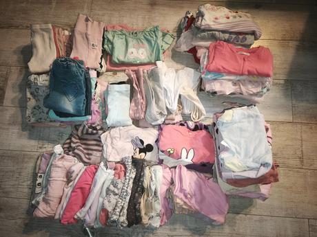 Balík oblečenia pre dievčatko veľkosť 80, 68–80