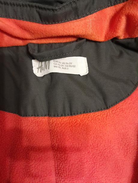 Zimná bunda s odnímateľnou kapucňou, h&m,92