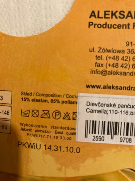 Pančuchy dievčenské ažúrové s očkami, 110 / 116