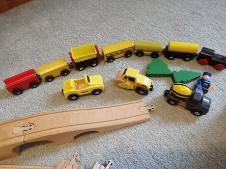 Drevená dráha - vláčik, ikea a lidl, lillabo, 