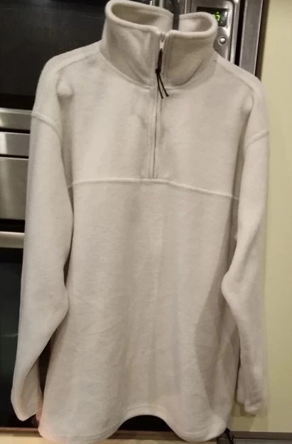 Biela lyžiarska mikina., l