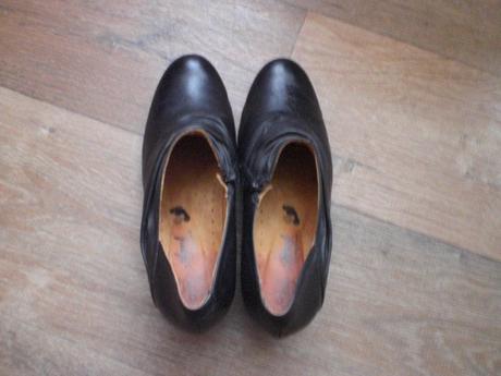 Čierne kožené čižmičky veľkosť 40 - 2x obuté, 40