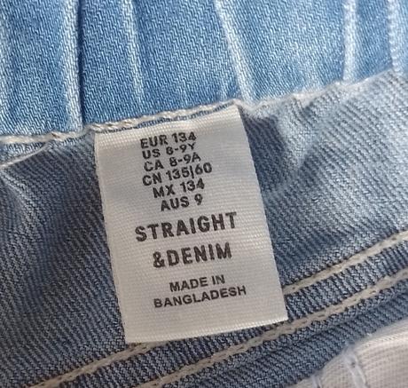 Predám detské rifle straight & denim veľkosť 134, 134