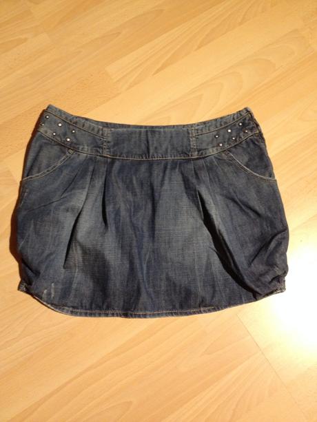 Riflová sukňa, benetton,164