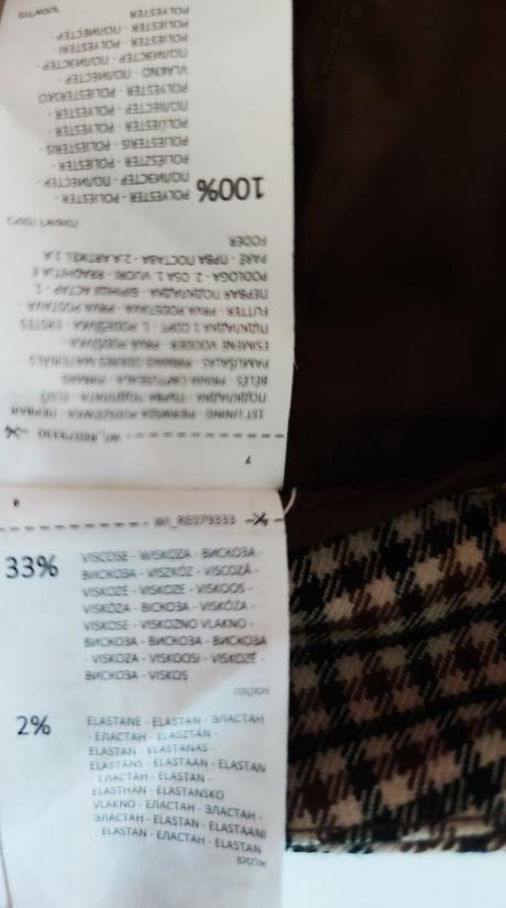 Kárované/kockované nohavice, reserved,xs