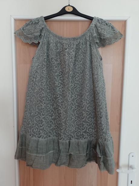 2x dámske čipkované šatočky v. s, s