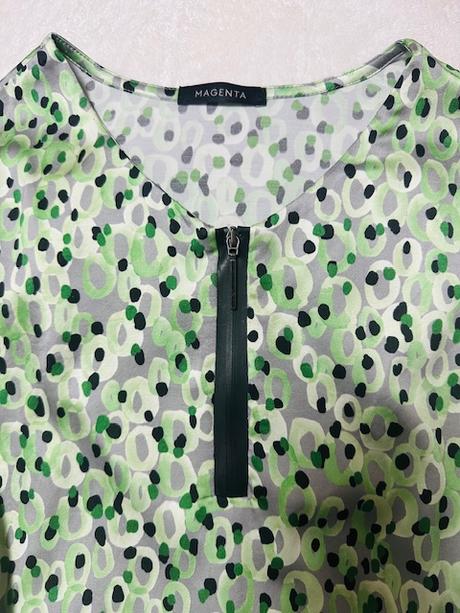 Zelená blúzka so zipsom zn. magenta, l / m