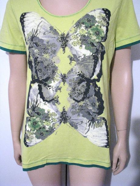Tričko s motýľmi, xl