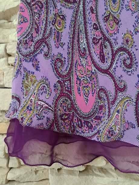 Fialová letná sukňa, s