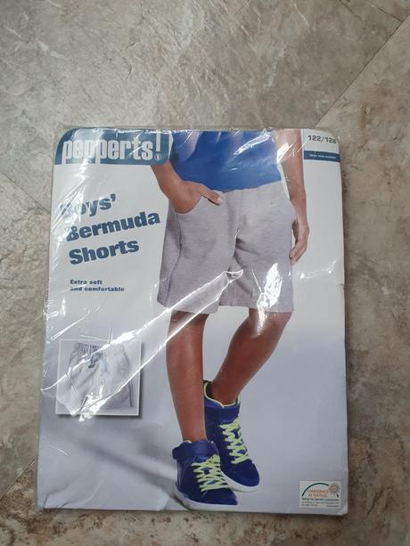 Sivé kraťasy 122/128, pepperts,122