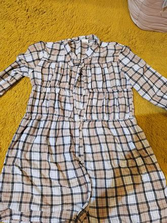 Kockovaná tunika/ šaty s/m, s