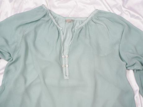 Kvalitná hodvábna blúzka nile, xl