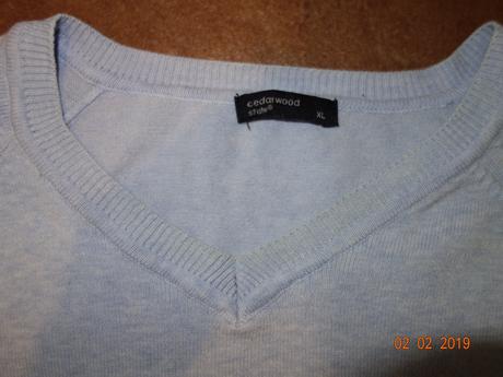 Modry sveter, xl