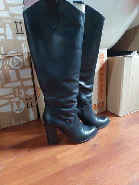 Kožené čižmy dénouée, 36