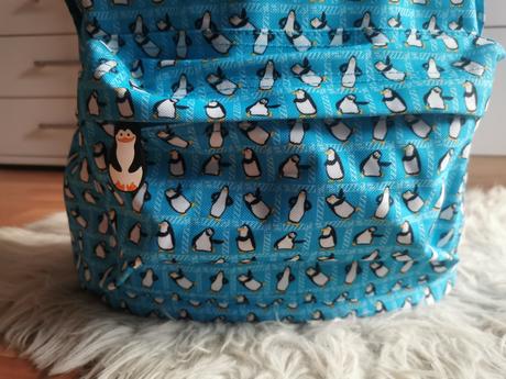 F&f školská taška s tučniakom, 