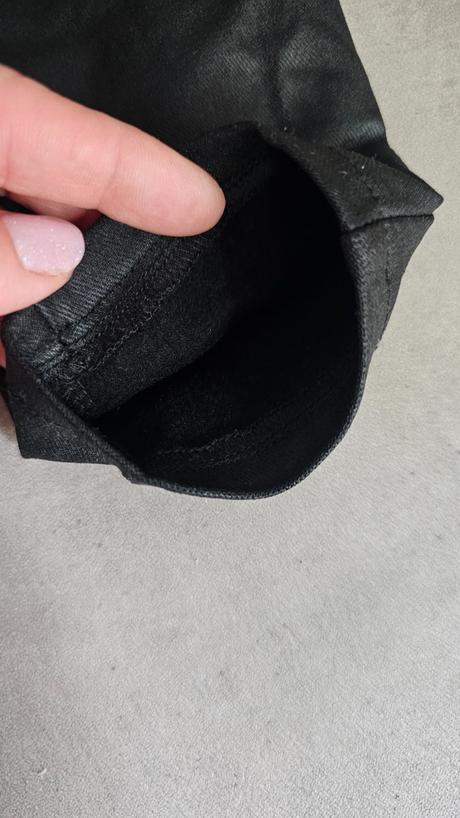 Leginy zateplené - koženy efekt, amisu,40