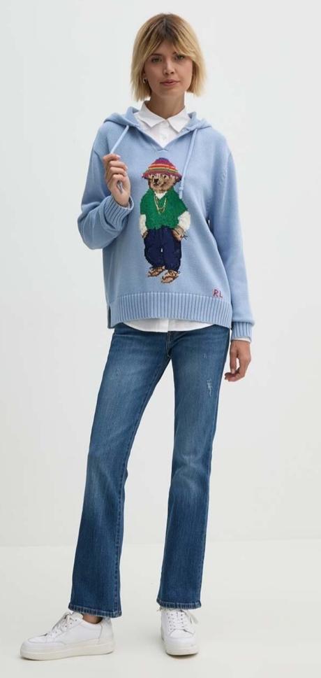 Ralph lauren bear luxusna svetrova mikina l-xxl, ralph lauren,l / xl / xxl