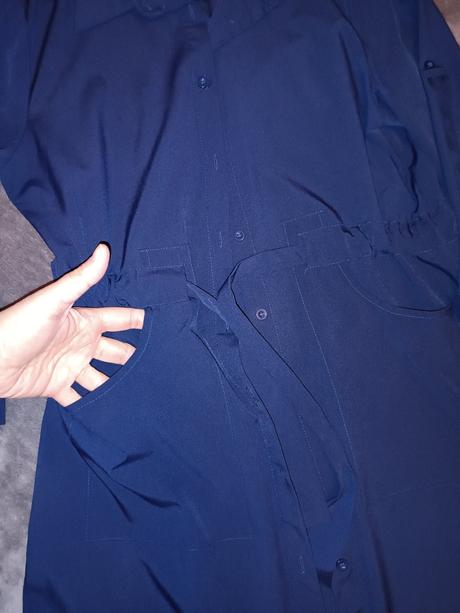 Tmavomodré košeľové šaty gate - m, gate,m