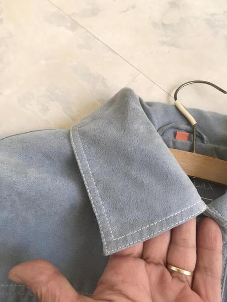 Semišová bunda do pása, l