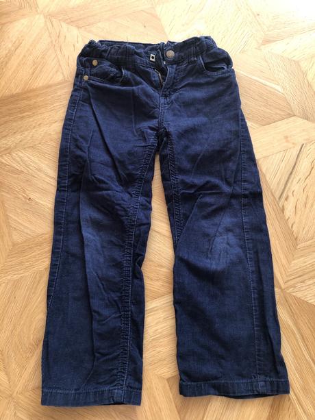 Menčestrové nohavice s reguľovateľným pásom, lupilu,110