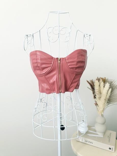 Koženkový top 34, xs